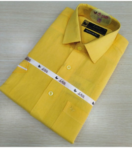 PL COTTON XLINEN DYED READYMADE SHIRT 38 HS