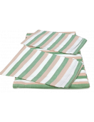 BEDSHEET STRIPE 90X108 2 PILLOW COVER