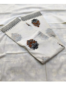 Pedalloom Block Printed Cotton Sarees