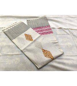 Pedalloom Block Printed Cotton Sarees
