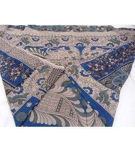 KALAMKARI PRINTED COTTON SAREE