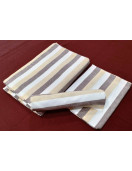 BEDSHEET STRIPE 72X100 2 PILLOW COVER