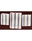 BEDSHEET STRIPE 72X100 2 PILLOW COVER