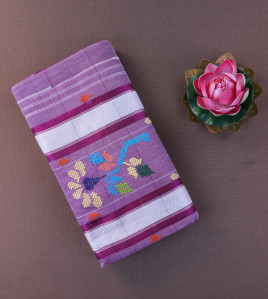 SAREES TIRUNELVELI RAYONxCOTTON Mix CHEDI BUTTA 550 cms SLNC