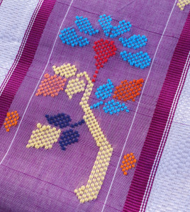 SAREES TIRUNELVELI RAYONxCOTTON Mix CHEDI BUTTA 550 cms SLNC