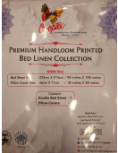 BEDSHEET BARMER PRINTED 90X108 2 PILLOW COVER