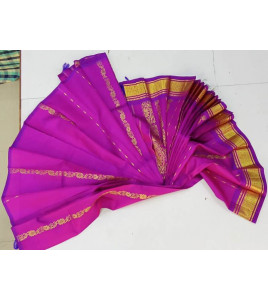 THIRUBHUVANAM HF ZARI SILK SAREE 550 MTS