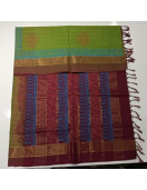 MANAMEDU BLOCK PRINTED SAREES WITH BLOUSE