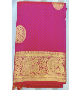 ARNI SILK HALF FINE ZARI SAREE WITH BLOUSE