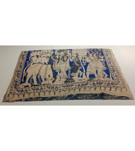 KALAMKARI PRINTED COTTON SAREE