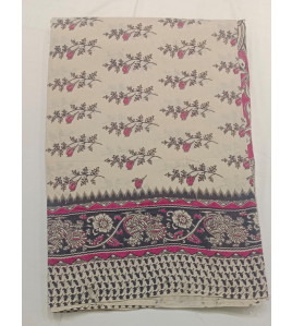 KALAMKARI PRINTED COTTON SAREE