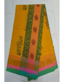PL Salem Sarees Hand Block Printed Saree