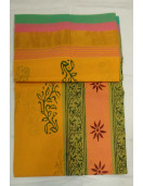 PL Salem Sarees Hand Block Printed Saree