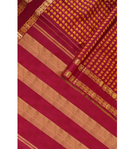 ARNI SILK HALF FINE ZARI SAREE WITH BLOUSE