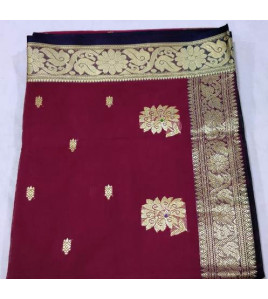 PMK BUMBERG COT SAREES WITH BLOUSE