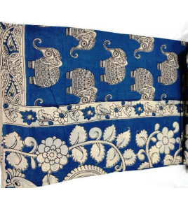 KALAMKARI PRINTED COTTON SAREE