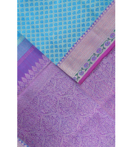 ARNI SILK HALF FINE ZARI SAREE WITH BLOUSE