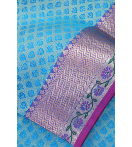 ARNI SILK HALF FINE ZARI SAREE WITH BLOUSE