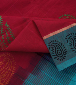 SALEM BLOCK PRINT COTTON SAREES