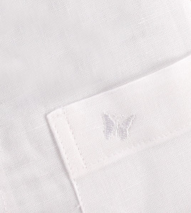 PL COTTON x LINEN READYMADE WHITE SHIRTS 40 HS