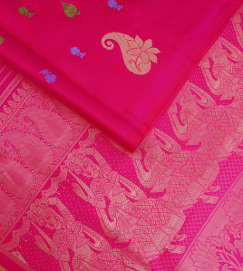 Thirubhuvanam Pure Zari Silk Saree 5 50 mts