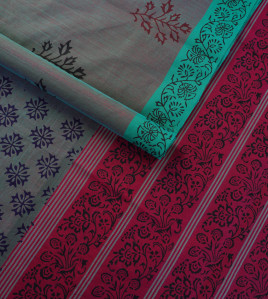 SALEM BLOCK PRINT COTTON SAREES