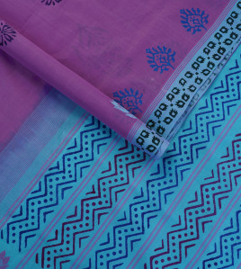 SALEM BLOCK PRINT COTTON SAREES