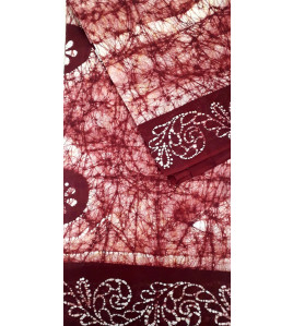 PL COTTON SAREES WITH SOLID WAX CRACK DESIGNS