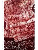 PL COTTON SAREES WITH SOLID WAX CRACK DESIGNS