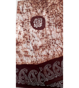 PL COTTON SAREES WITH SOLID WAX CRACK DESIGNS