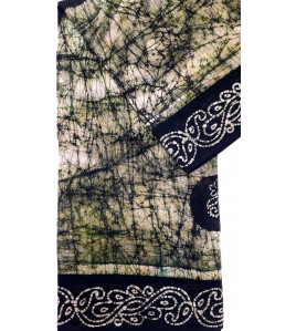 PL COTTON SAREES WITH SOLID WAX CRACK DESIGNS