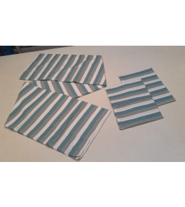 BEDSHEET STRIPE 72X100 2 PILLOW COVER