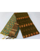 PL Polyester Big Butta Softee saree Jacquard