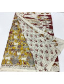 KALAMKARI PRINTED COTTON SAREE