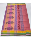 PL Salem Sarees Hand Block Printed Saree
