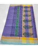PL Salem Sarees Hand Block Printed Saree