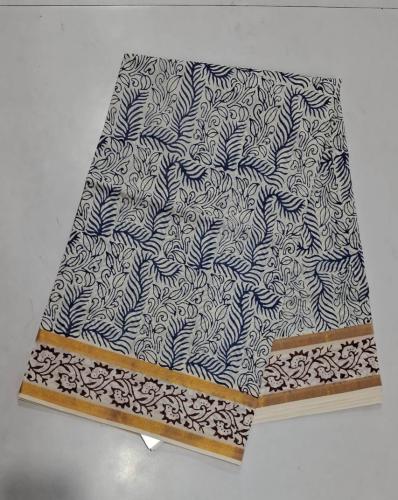 PL Saree Kerala Hand Block Printing