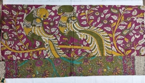KALAMKARI PRINTED COTTON SAREE