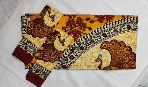 BEDSHEET JAIPUR PRINTED 72X100 2 PILLOW COVER