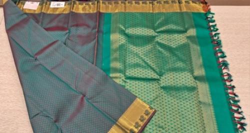 ARNI SILK HALF FINE ZARI SAREE WITH BLOUSE