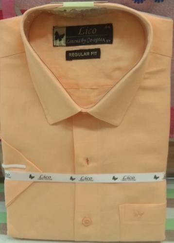 PL COTTON XLINEN DYED READYMADE SHIRT 44 HS