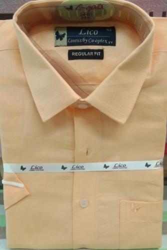 PL COTTON XLINEN DYED READYMADE SHIRT 40 HS