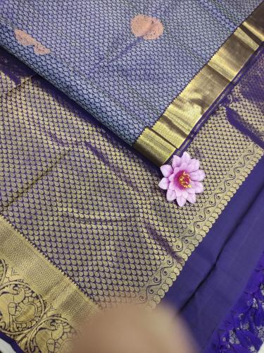 ARNI SILK HALF FINE ZARI SAREE WITH BLOUSE