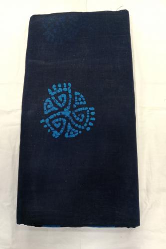 PL COTTON SAREES WITH SOLID WAX CRACK DESIGNS