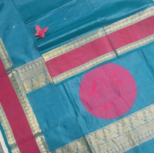 PMK 1000 BUTTA SILK COT SAREES