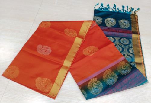 SOFT SILK SAREE WITH BLOUSE