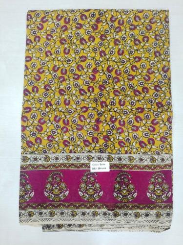 KALAMKARI PRINTED COTTON SAREE