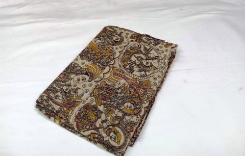 KALAMKARI PRINTED COTTON SAREE