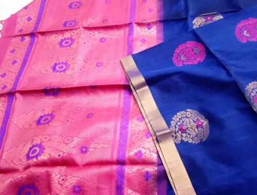 SOFT SILK SAREE WITH BLOUSE