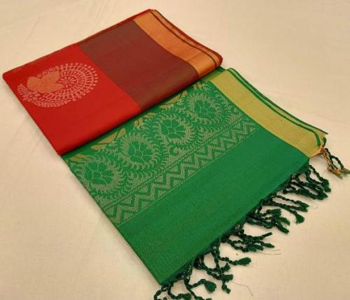 SOFT SILK SAREE WITH BLOUSE
